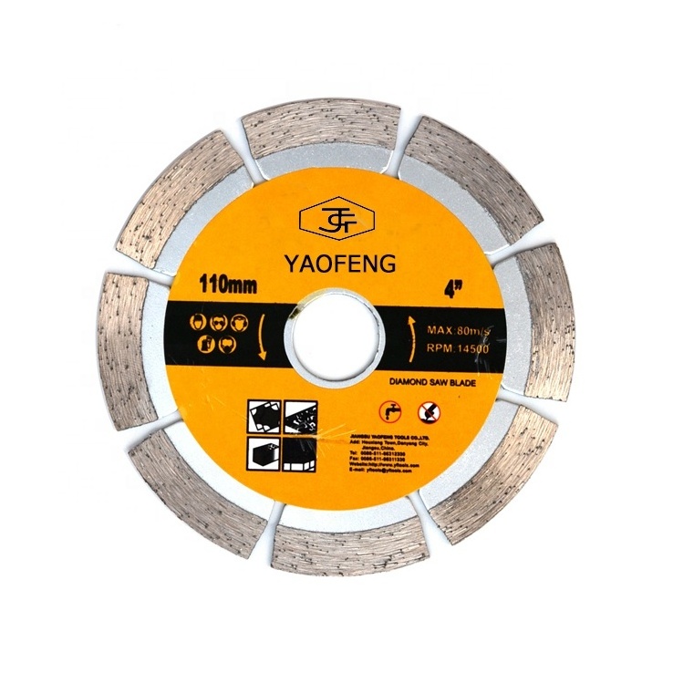 4 INCH Sintered Segmented Diamond Circular Saw Blade Dry Cutting Disc for Concrete