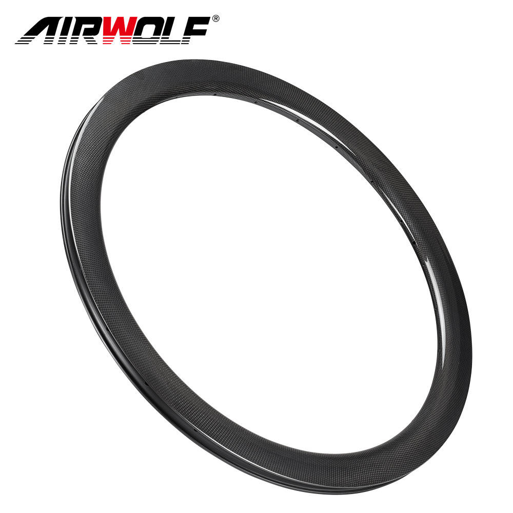 China Wholesale Disc Brake T800 Toray Carbon Fiber Dimple Rim Bicycle Width 25MM Carbon Tubeless Bike Rim