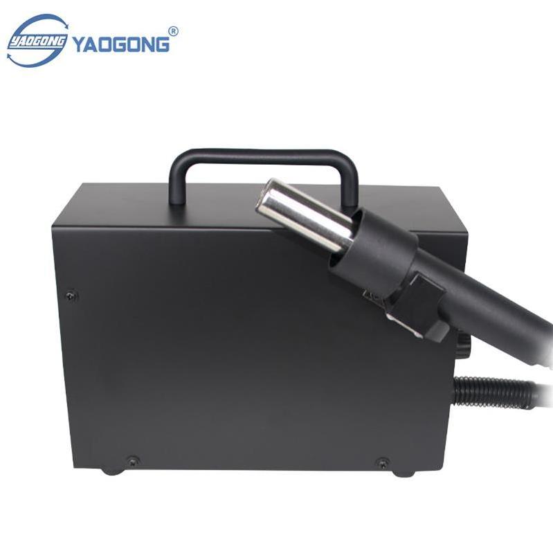 YAOGONG 857D Rework Soldering Station 600W Temperature Control Soldering Gun Station Air Blower With Led Hot Air Desoldering Sta