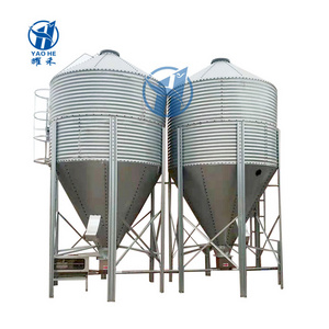 15 Tons 20 Tons 30 Tons Chicken House Feed Silo Tank For Poultry Animal Husbandry / Soybean Meal Storage Silo For Feed Storage