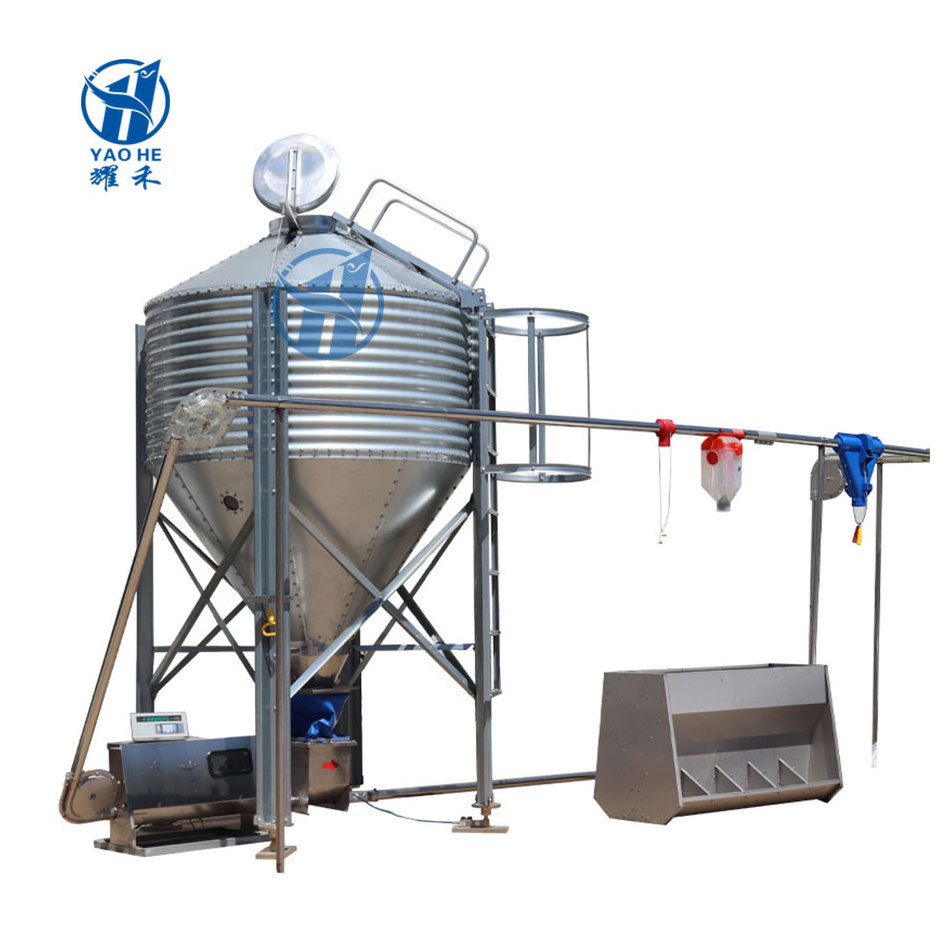 15 Tons 20 Tons 30 Tons Chicken House Feed Silo Tank For Poultry Animal Husbandry / Soybean Meal Storage Silo For Feed Storage