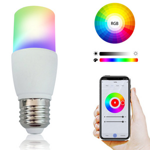 LED Smart Alexa WIFI Smart  Performance T37 Bulb Aluminum Smart home light RGB Led Light Bulb