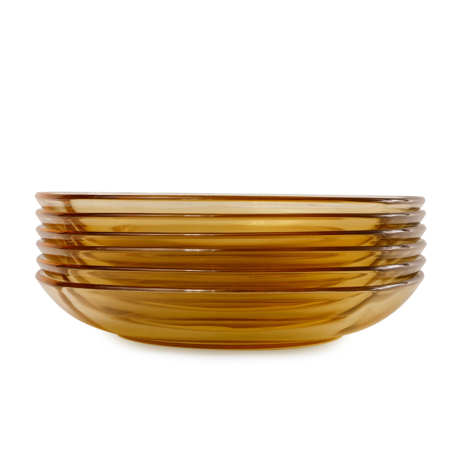 Hot selling glass dinnerware heat resistant amber glass dish plate