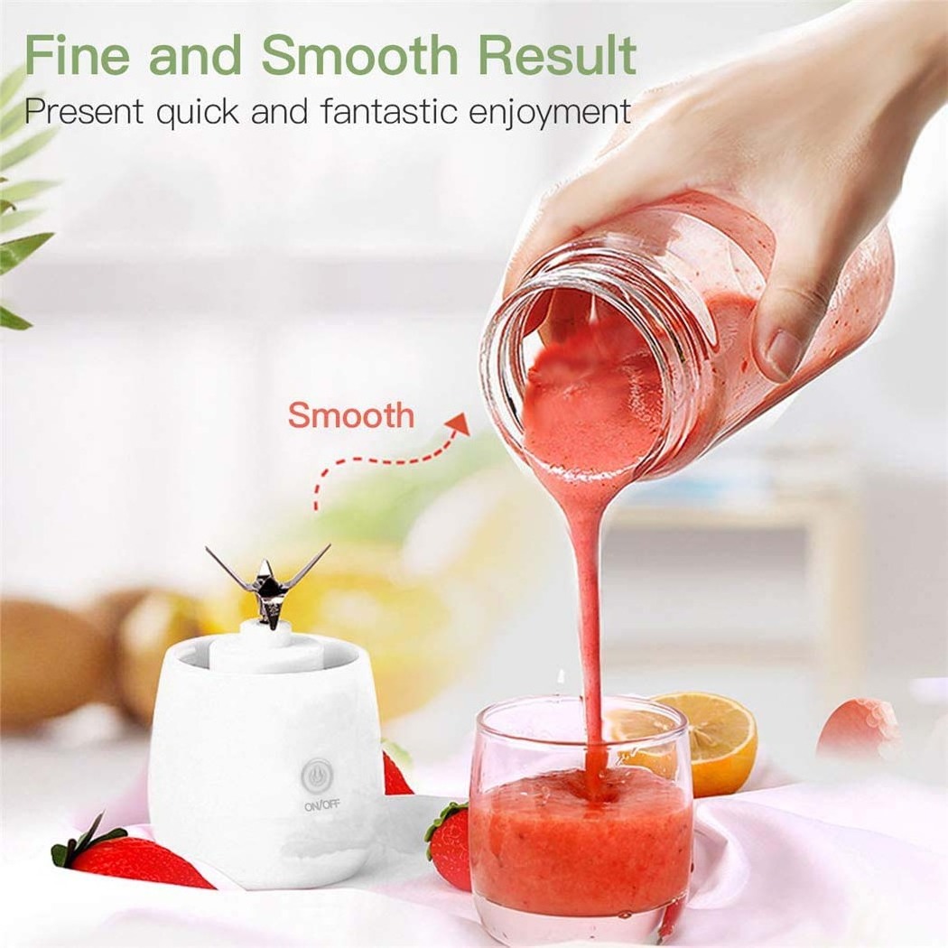 450ml Personal Portable Blender For Shakes and Smoothies Fruit Juicer Mini Rechargeable USB Blender With Cup