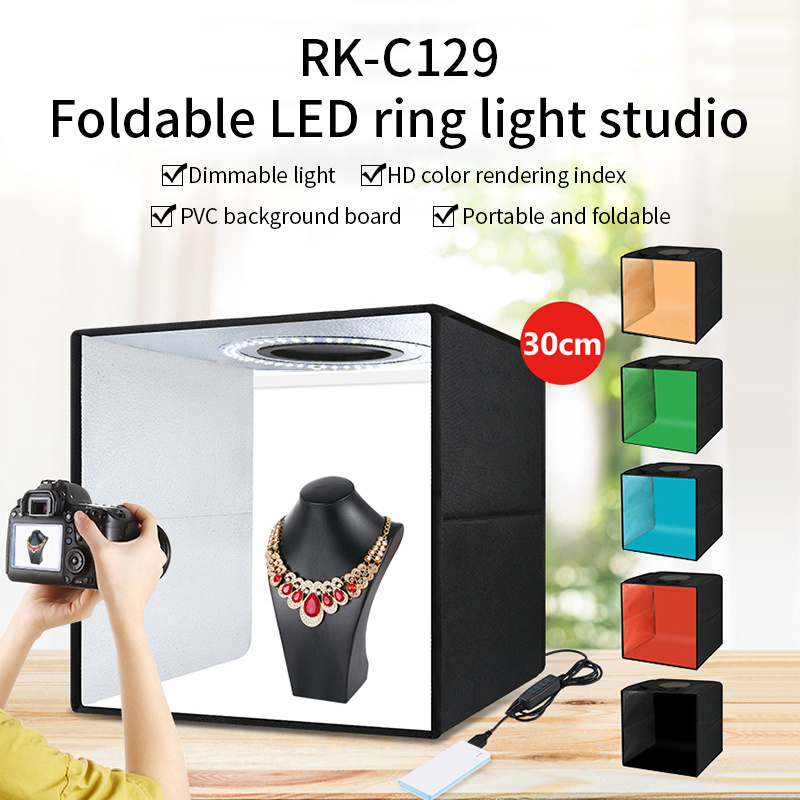 20CM/30CM/40CM/60CM/80CM Foldable USB LED Lightbox Photography Studio Photo Kit Equipment accessories Portable Mini photo Studio