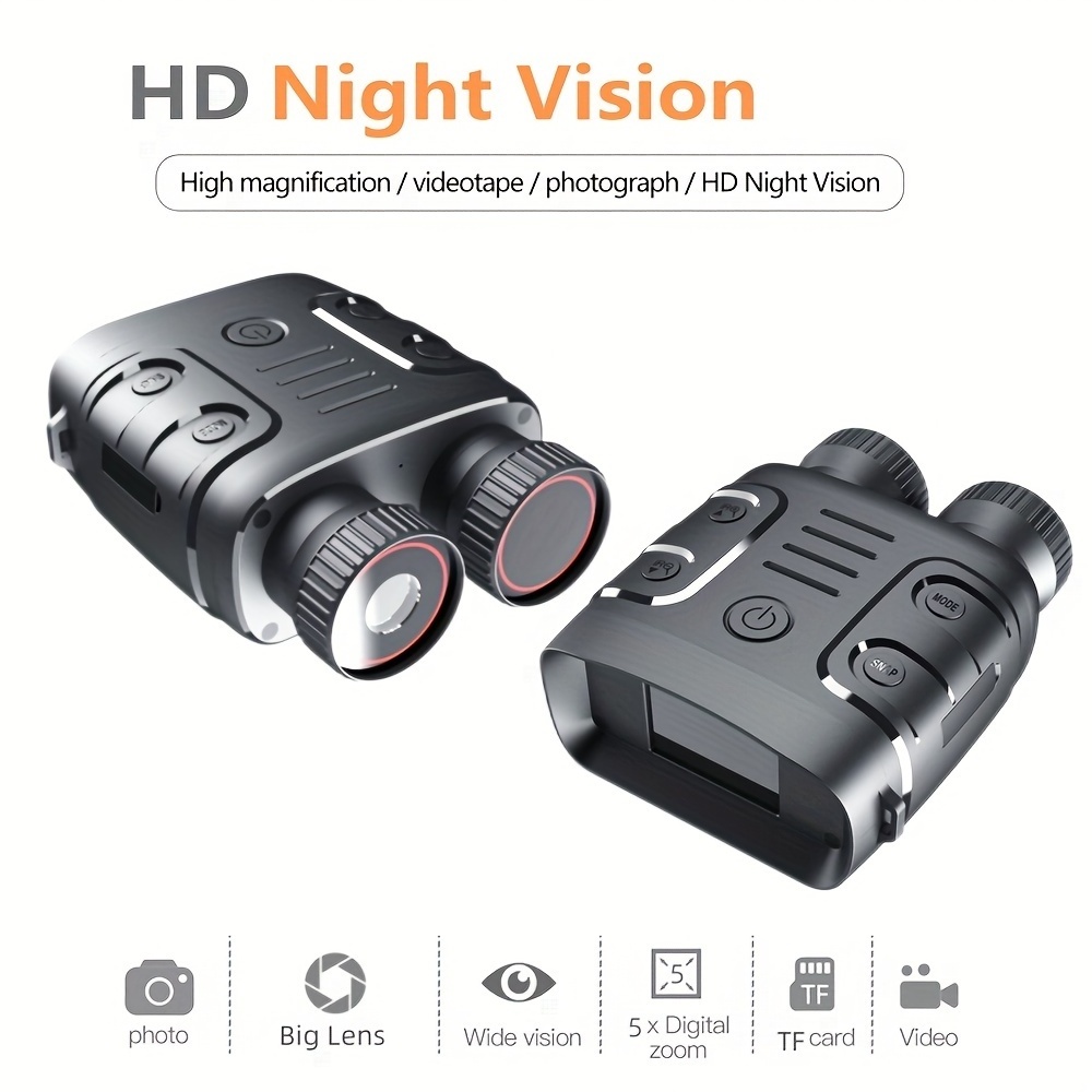 1080P Binocular Infrared Night-Visions Device 5X Binocular Day Night Use Photo Video Taking Digital Zoom For Hunting Boating