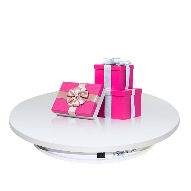 45CM 360 degree Rotating Electric Turntable 110V-220V display stand for Photography shooting/advertising/cake display