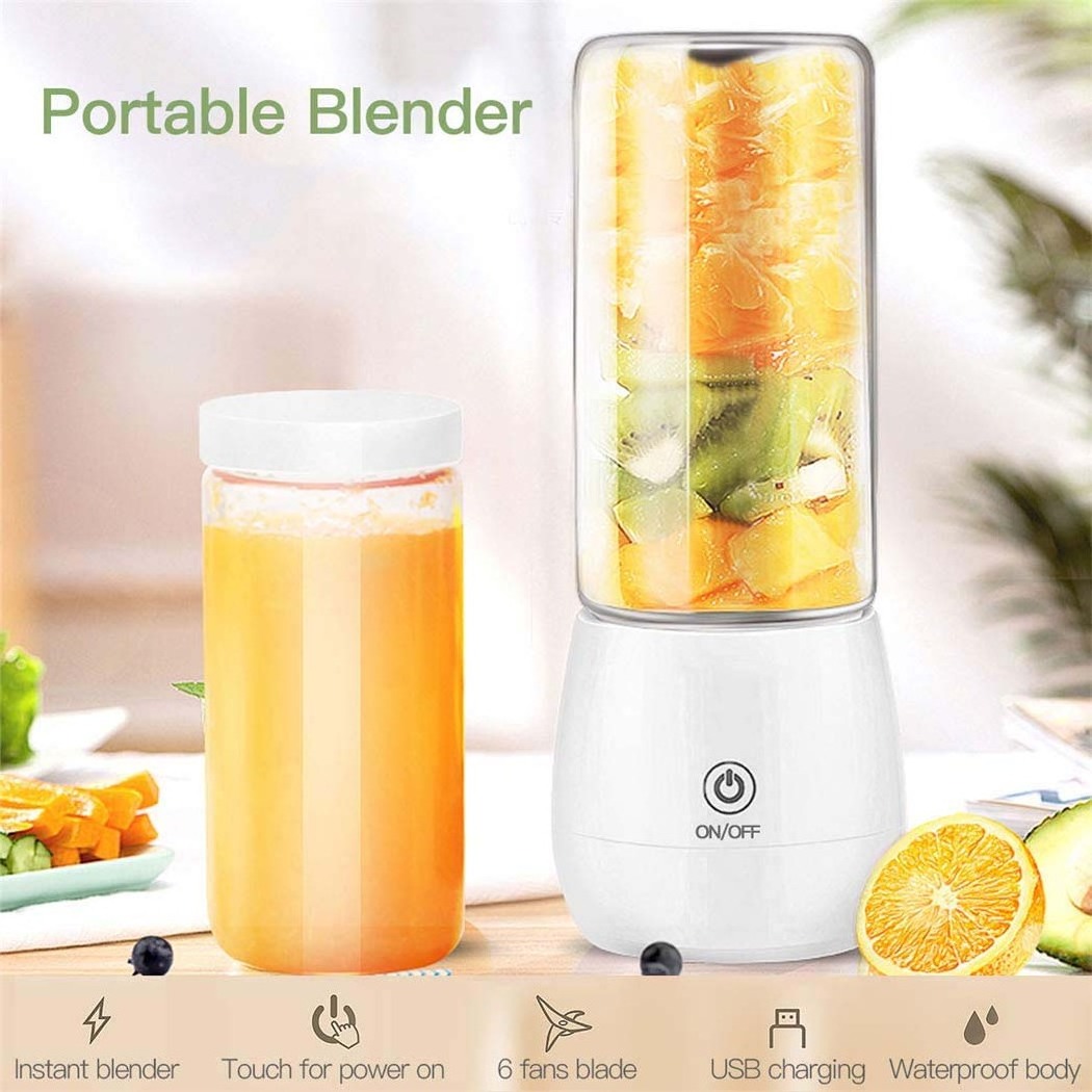 450ml Personal Portable Blender For Shakes and Smoothies Fruit Juicer Mini Rechargeable USB Blender With Cup