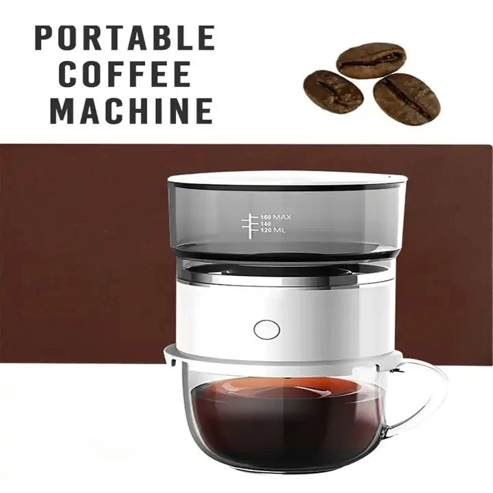 Portable Coffee Machine Automatic Battery Hand Drip Coffee Maker Machine Coffee Powder Companion Cafetera Espresso Machine Home