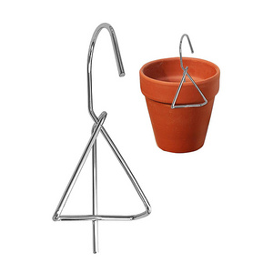 Terracotta Pots Hangers Outdoor Hanger Planter Hooks Anti-Rust Iron Plant Hangers for Hangings Flower Baskets Wall Clay Pot