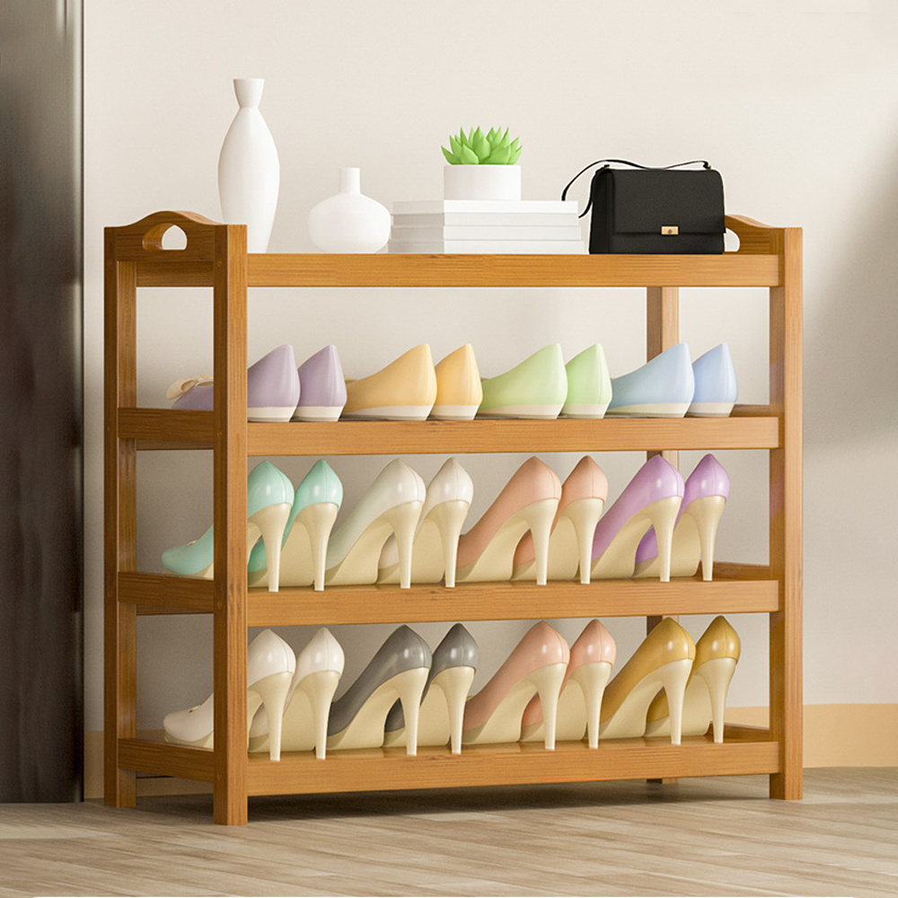 Strong and large capacity multi-layer shoe cabinet and wooden shoe rack