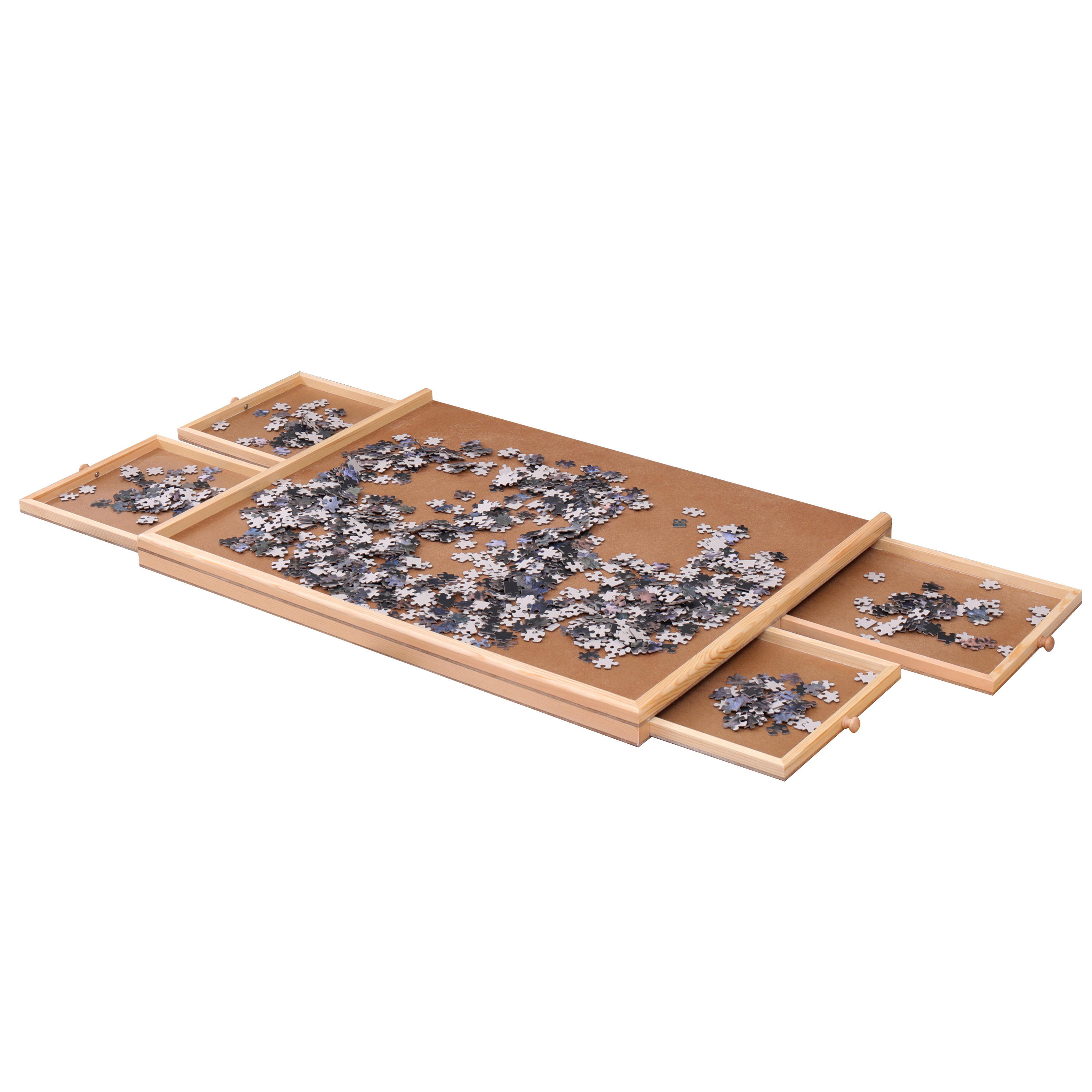 High Quality Jigsaw Wooden Puzzle Table Puzzle Board with Storage Drawers