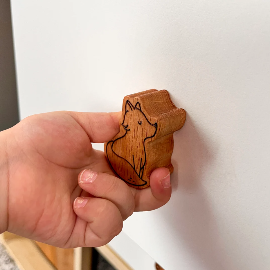 Customized DIY Wood Safari Drawer Knobs Wooden Animal Knobs for Nursery Drawers and Cabinets