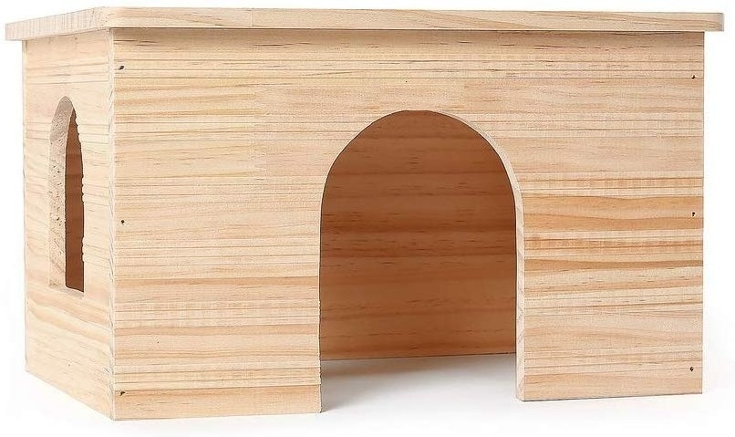 Customized Chinchilla and Guinea Pigs Hut Hideout hamster cage Wood Pet House wooden pet house Hamster nest