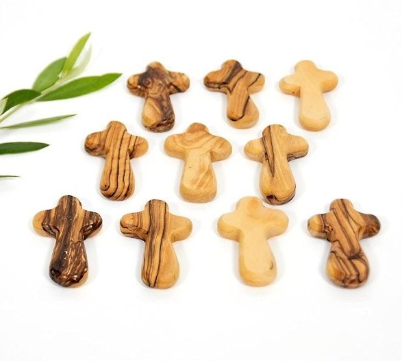 Olive Wood Comfort Cross Olive Wood Hand Cross Olive Wood Holding Cross