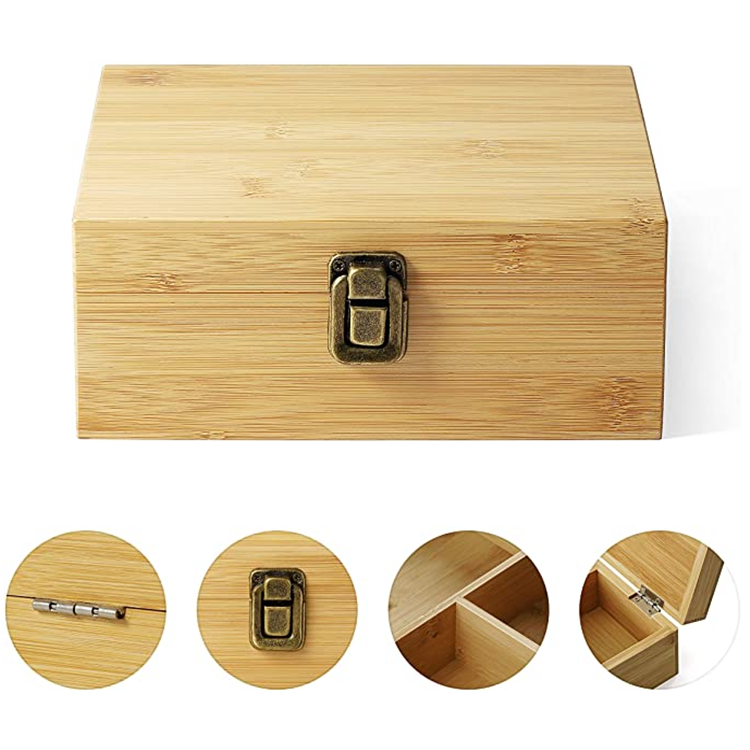 Hot sale stash box with tray high quality wooden tray with lid