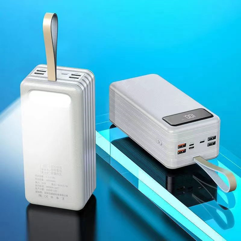 Large Capacity 4 Usb Output 100000 Mah Power Bank Mobile Phone Charger Fast Charging LED Display Outdoor Power Bank 100000mah