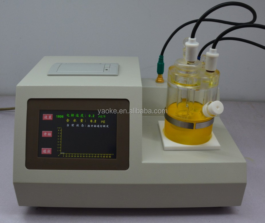 Karl Fischer Oil Water Content Tester