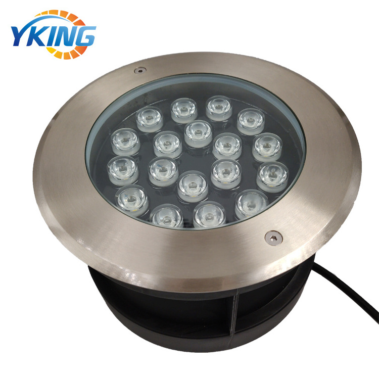 High Power Round Recessed RGB RGBW underwater Spotlight ip68 LED Underground Light