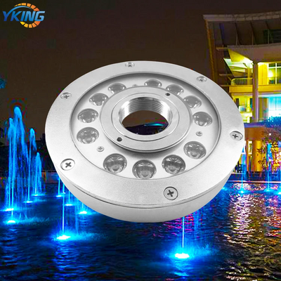 Round shape floating pool fountain lamp SS316 led fountain lights IP68 ring light