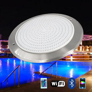 Promotional led swimming pool light epoxy glue filled 12 volt input led light underwater