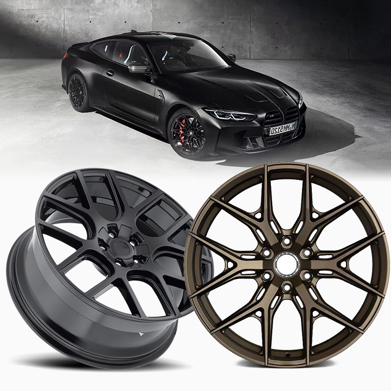 2024 Bright Finish Gold Design 18 Inch Forged Car Wheels Alloy Rims