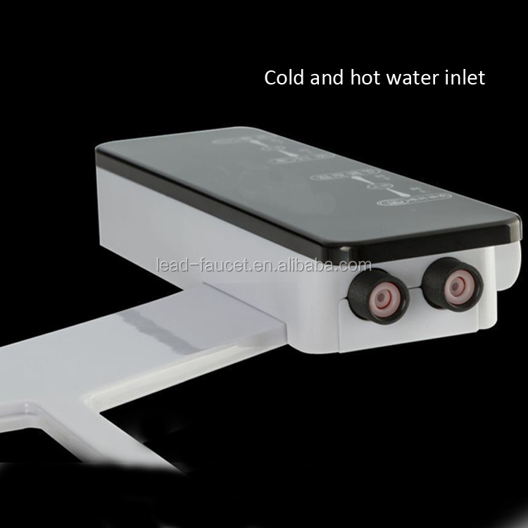 Adaptable Non-Electric Plastic Bidet Hot and Cold Fresh Water Attachment for Toilet Seat