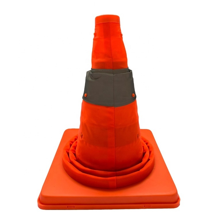 foldable Retractable Safety Road Orange Reflective Traffic Safety Cones