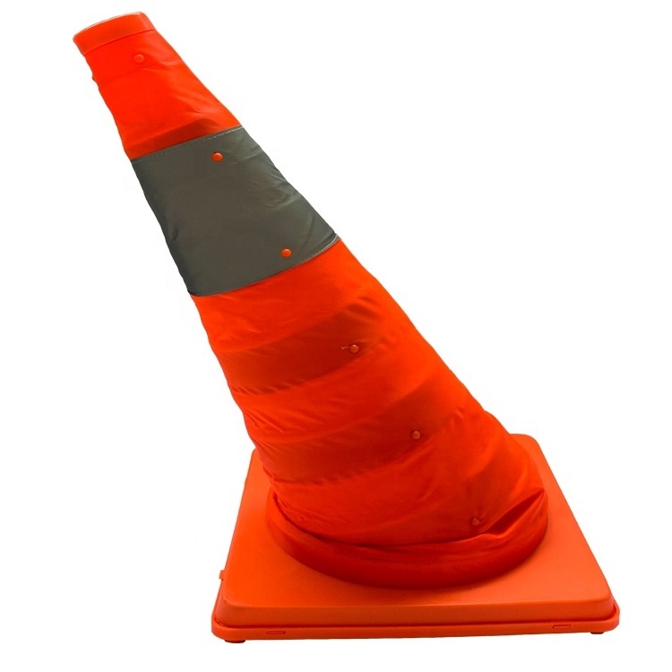 foldable Retractable Safety Road Orange Reflective Traffic Safety Cones