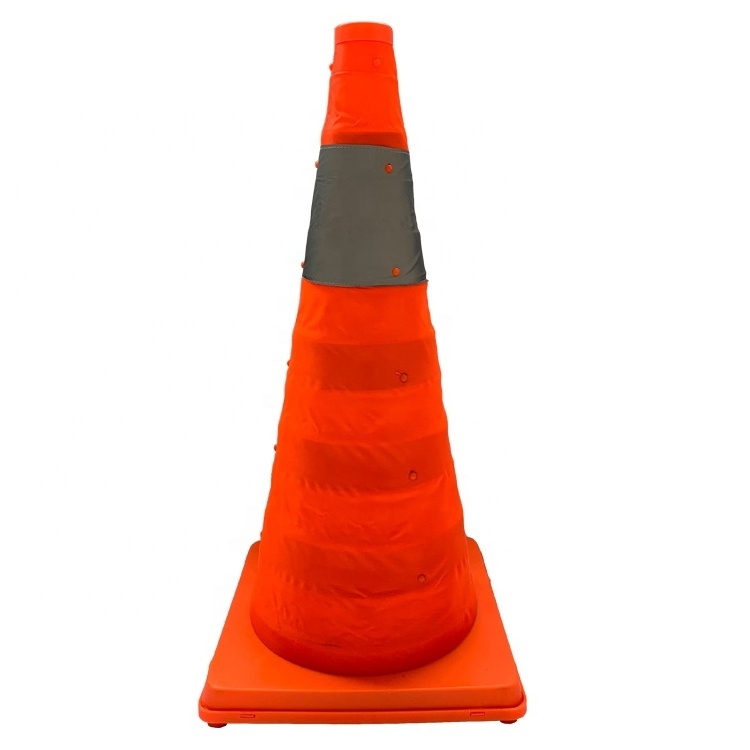 foldable Retractable Safety Road Orange Reflective Traffic Safety Cones