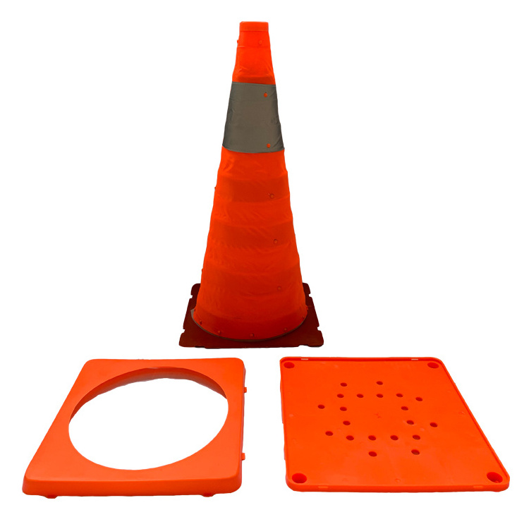 foldable Retractable Safety Road Orange Reflective Traffic Safety Cones