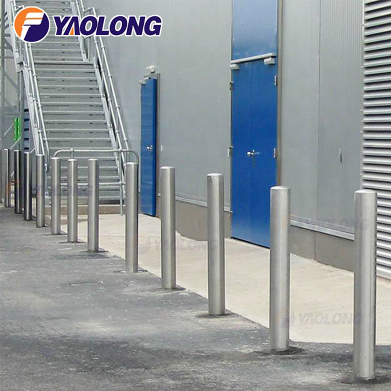 Metal Flexible Bollard Pole Highway Steel Crash Parking Lot Chain Barrier Supplier