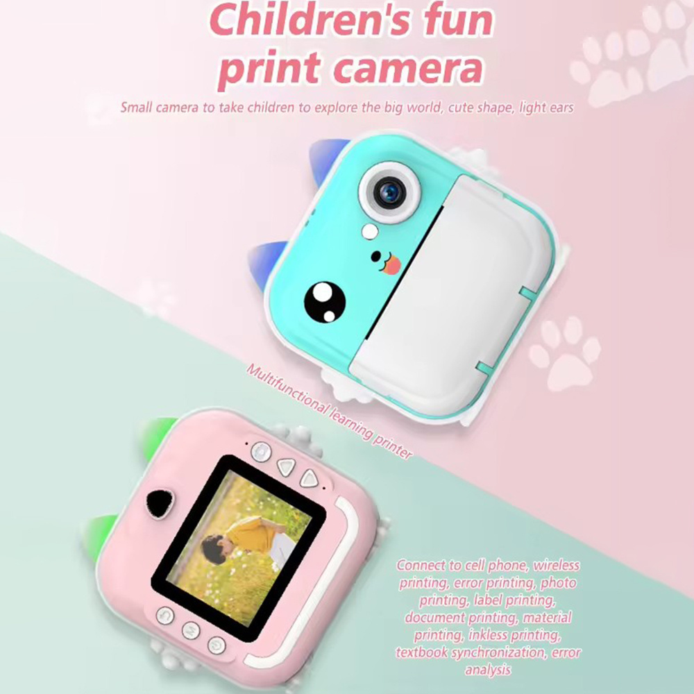 Top selling Q5 5MP Ink Free Printing Mini Digital Video Selfie Kids Instant Print Camera for Children Aged 3-12 Toys Gift