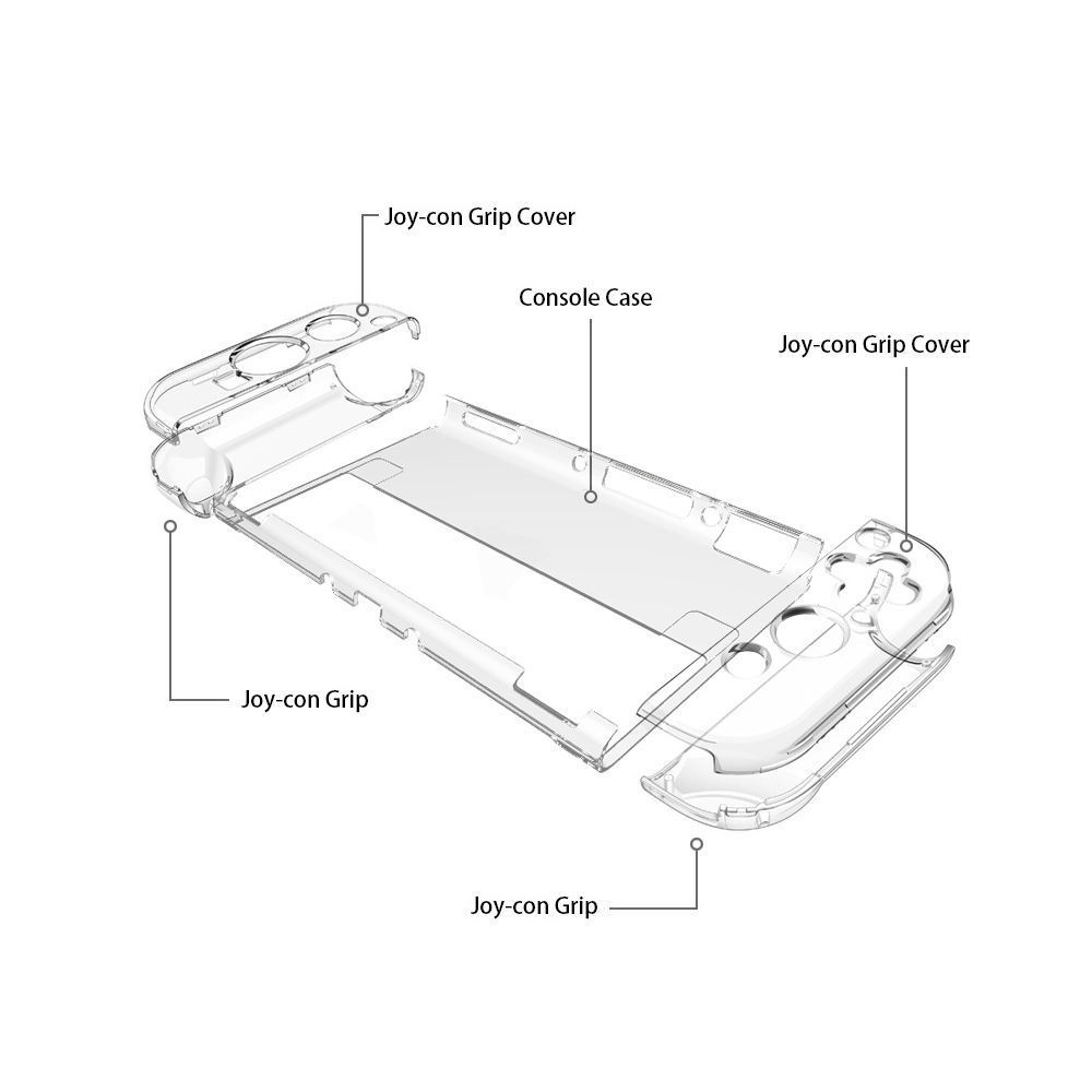 High Quality Shell Cases For Replacement Cover Protective Clear Case Shell For Nintendo Switch OLED Accessories