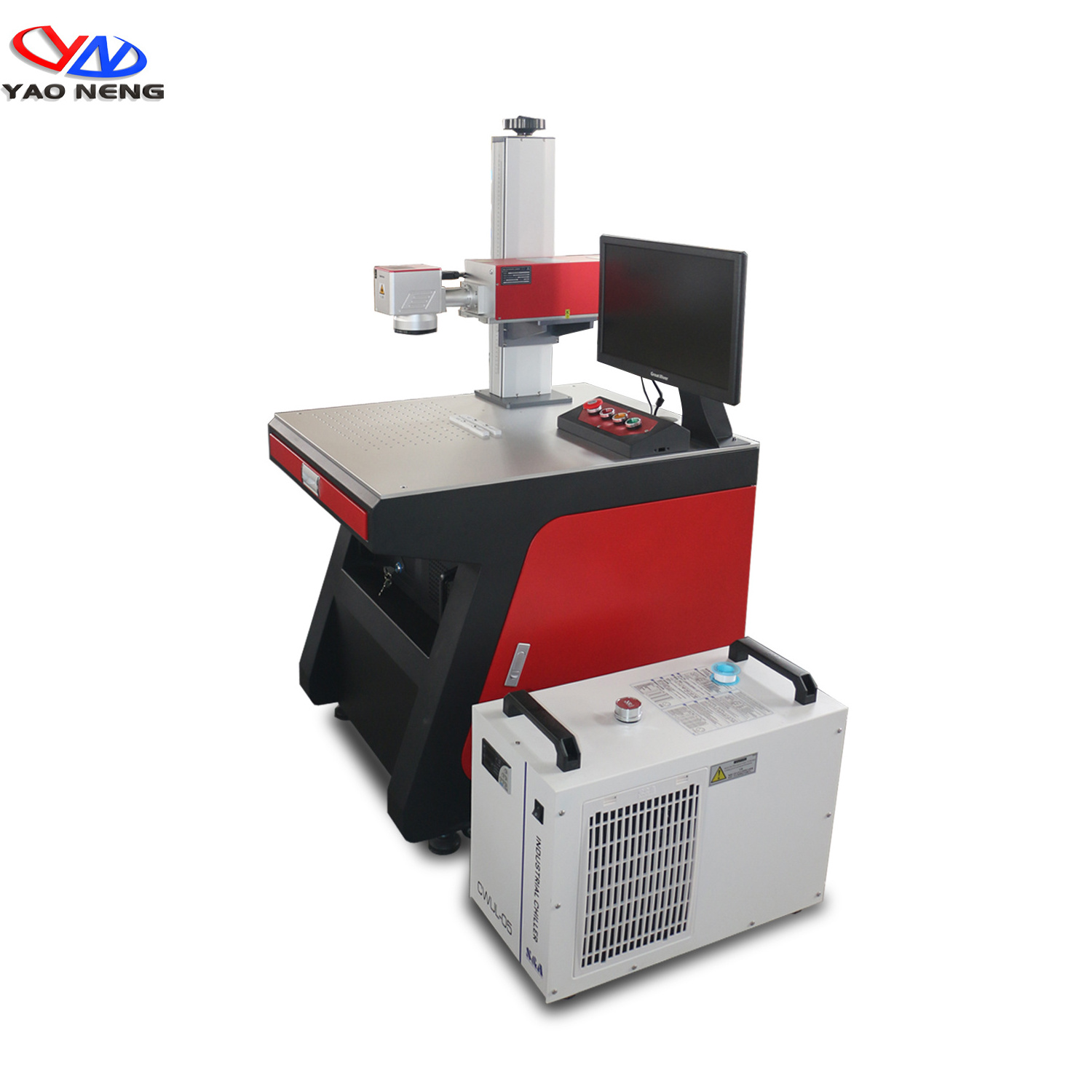 3W 5W 10W Water Cooling  Desktop UV Laser Marking Machine 355nm Sino Galvo Scanner