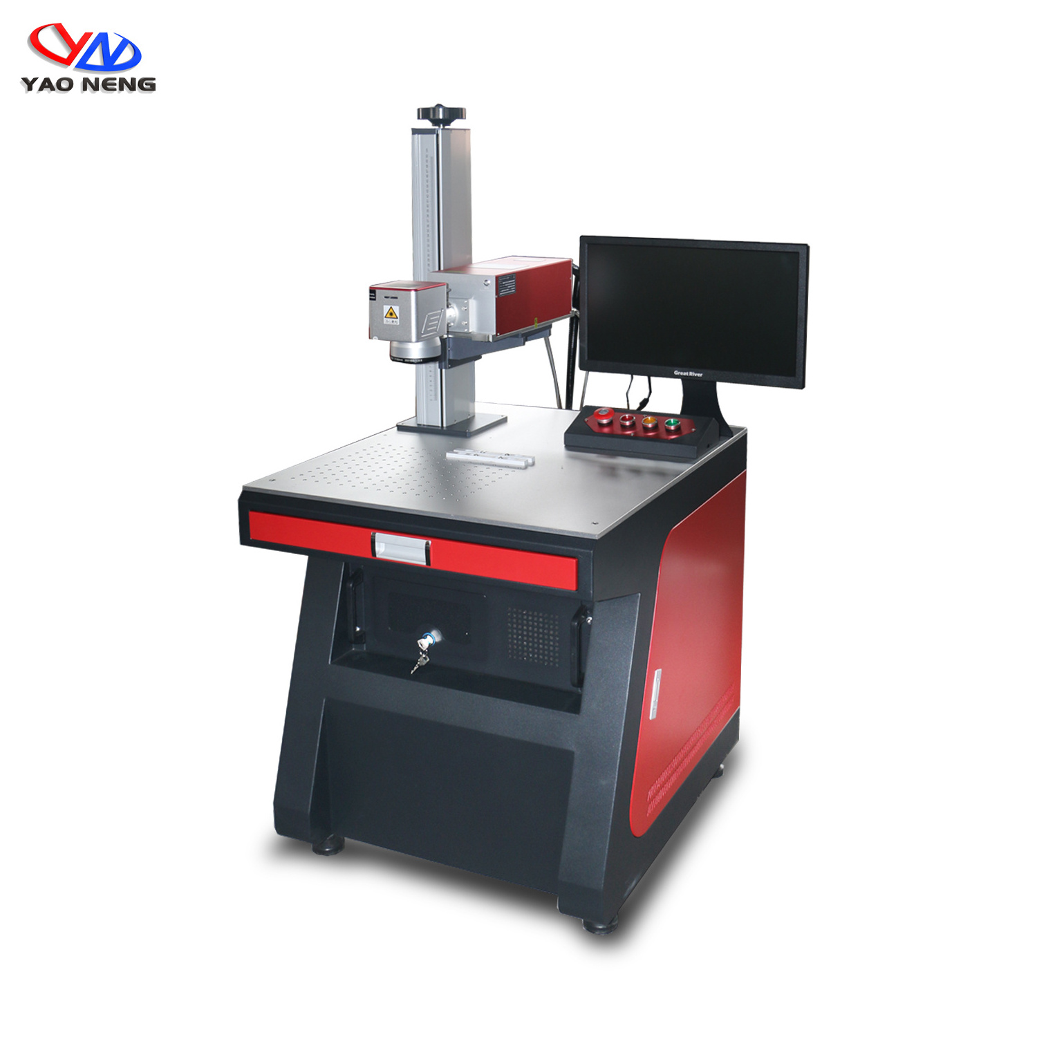 3W 5W 10W Water Cooling  Desktop UV Laser Marking Machine 355nm Sino Galvo Scanner