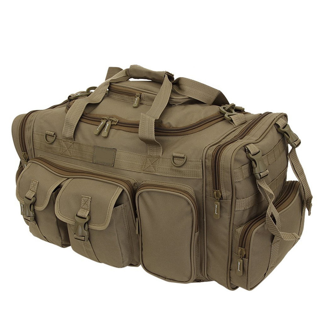 Heavy Duty Waterproof Polyester Custom Camouflage Travel Backpack Unisex Zipper Tactical Duffle Bag