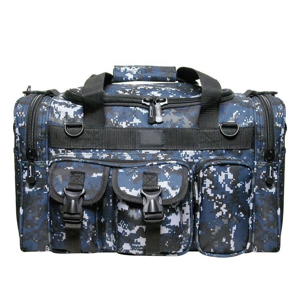 Heavy Duty Waterproof Polyester Custom Camouflage Travel Backpack Unisex Zipper Tactical Duffle Bag