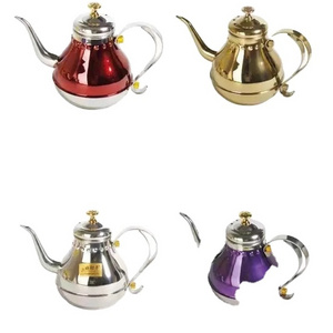 1.8L Amazon 2023 thickened stainless steel teapot Flower teapot with filter long nozzle teapot Restaurant Hotel commercial tea k