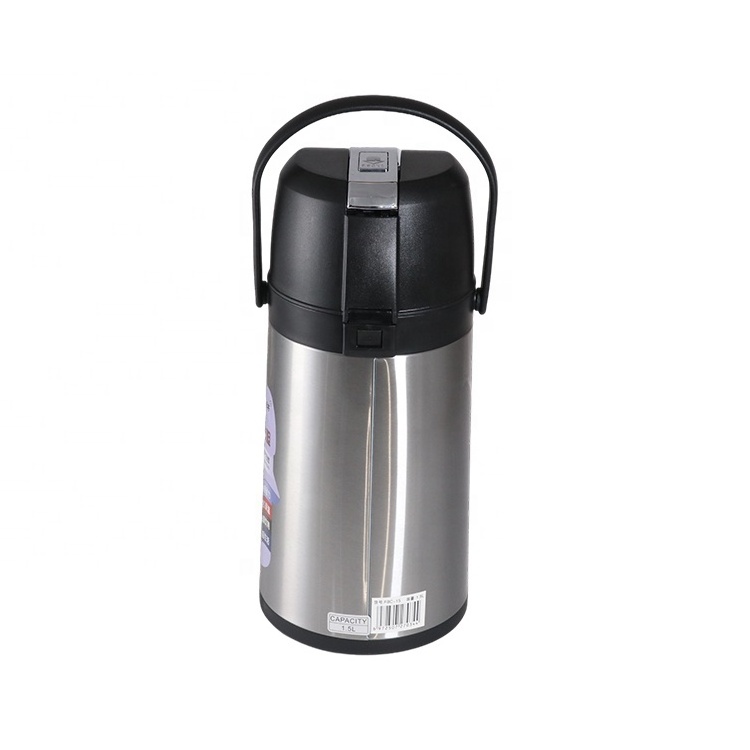 Big flask water coffee dispenser vacuum insulated airpot thermos