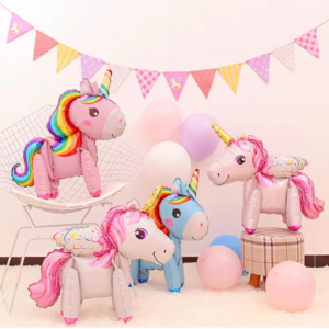 unicorn balloon set mermaid balloons alphabet birthday party cartoon foil balloons helium kid toys for sale wholesales