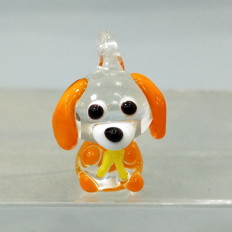 Cute glass animal charm min glass animal