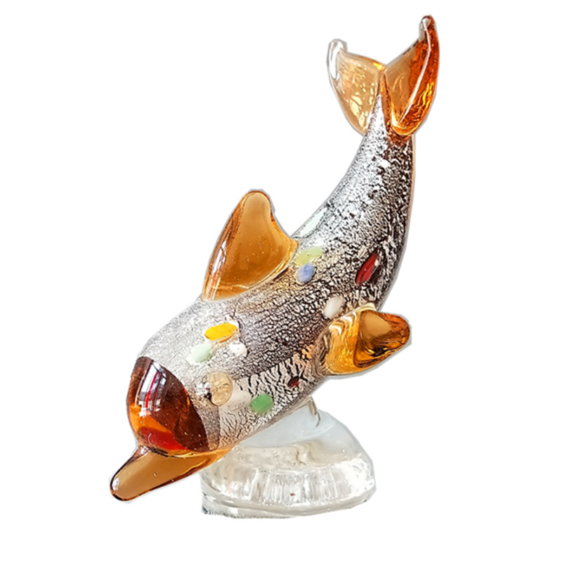 decorative glass dolphin wine stopper