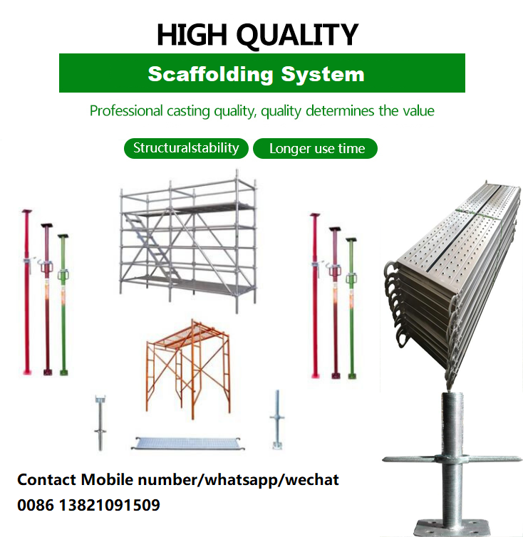 Heavy duty H frame mason system foldable construction scaffolding