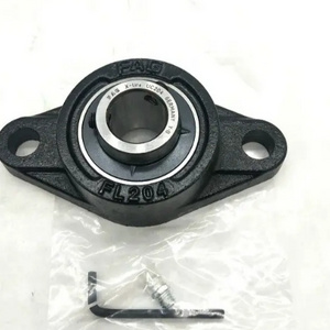 FAG Insert Ball Bearing UCFL202-9 UCFL 202-9 UCFL206 nsk pillow block bearings Chrom Steel Two Bolt Flange