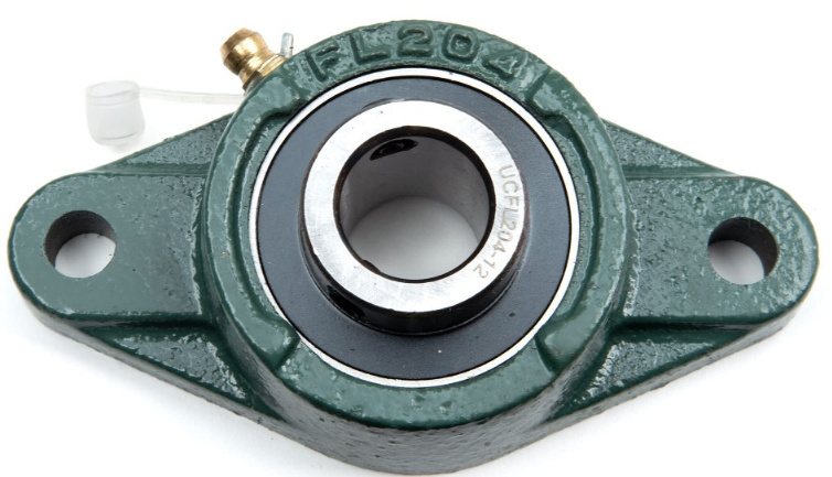 FAG Insert Ball Bearing UCFL202-9 UCFL 202-9 UCFL206 nsk pillow block bearings Chrom Steel Two Bolt Flange