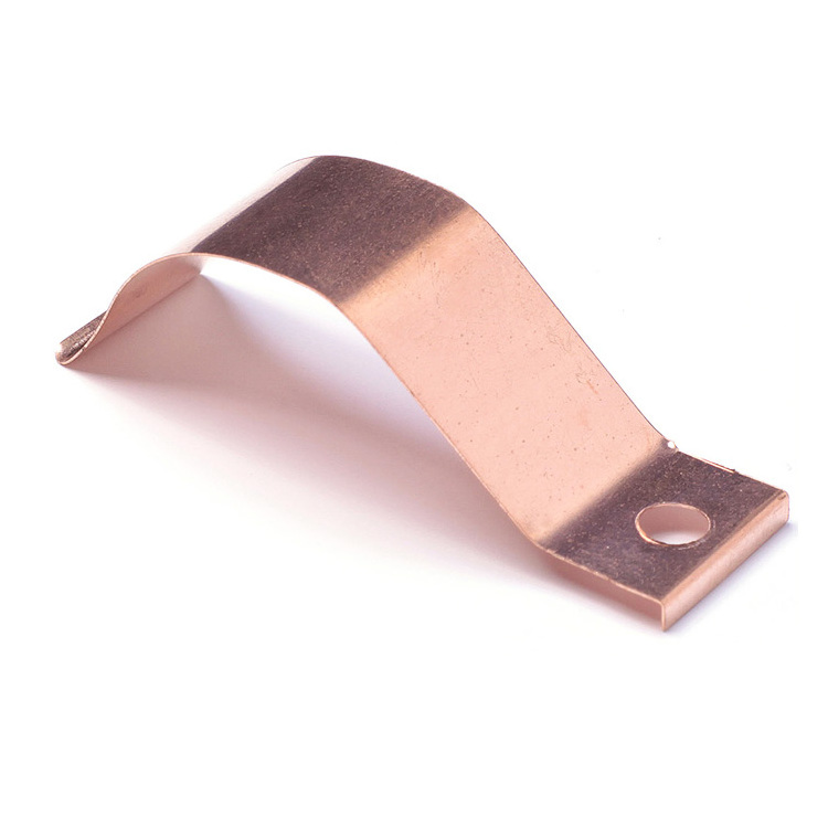 Custom copper electrical switch battery leaf spring contact clips