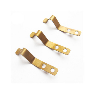 Custom copper electrical switch battery leaf spring contact clips