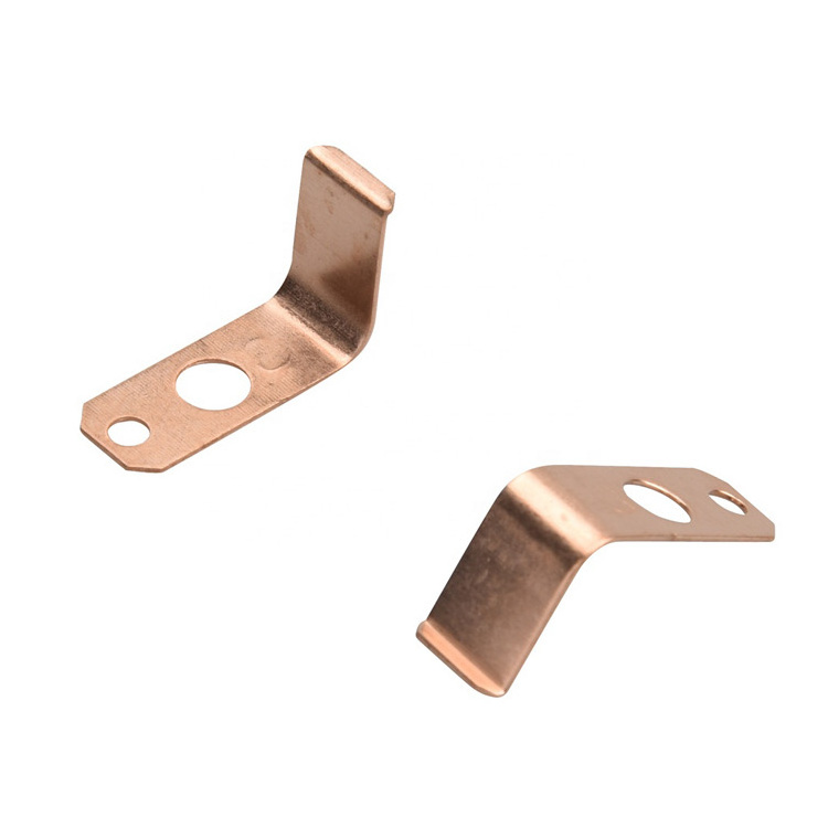 Custom copper electrical switch battery leaf spring contact clips