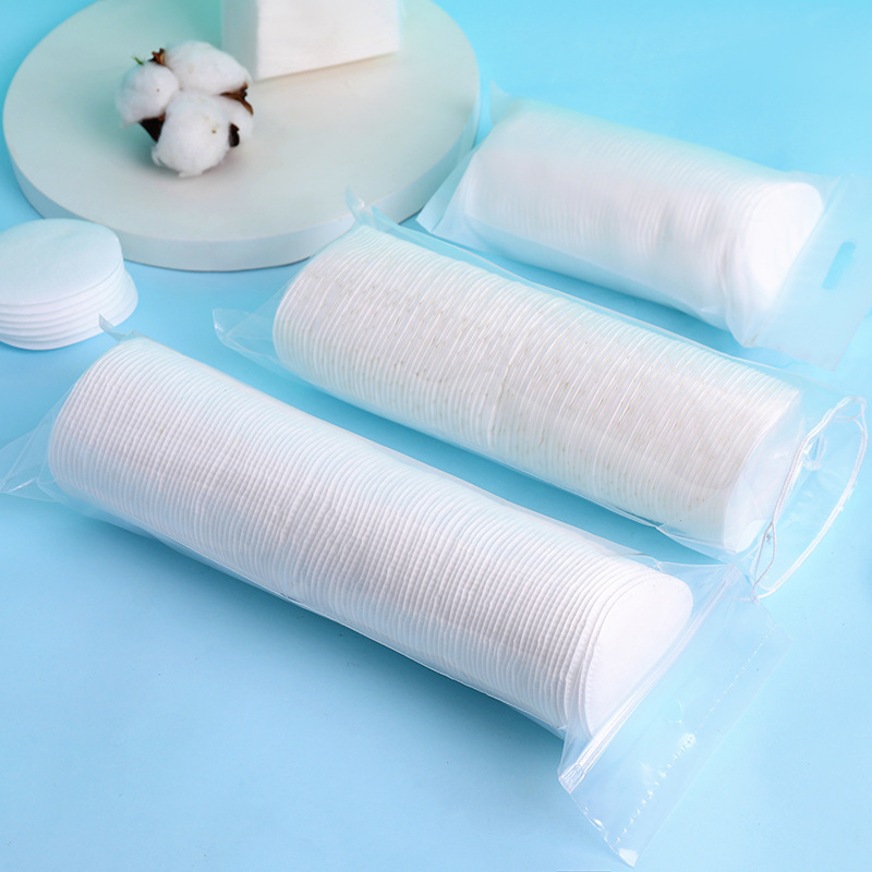 Non-woven makeup remover pad natural ingredients friendly beauty tools disposable round cotton pads